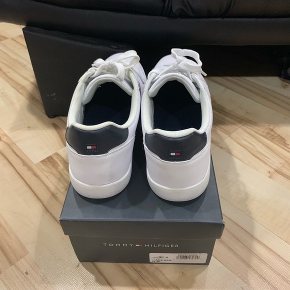 Tommy Hilfiger Men White Striped Shoes Size 11 - Picture 3 of 6